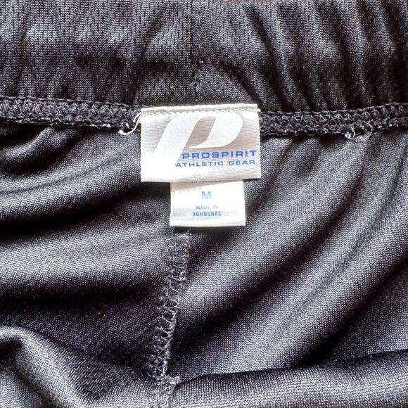 Women's Black and White Athleisure Capris Crops Size Medium - Picture 3 of 4